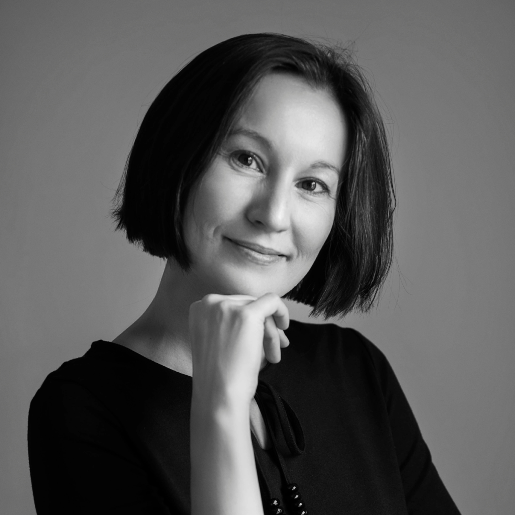 czarno biały portret kobiety