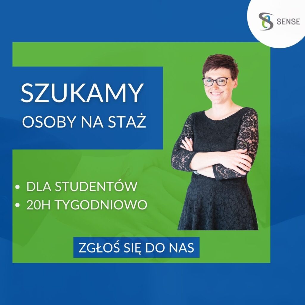 kobieta na planszy ogłoszenie stażu dla studentów