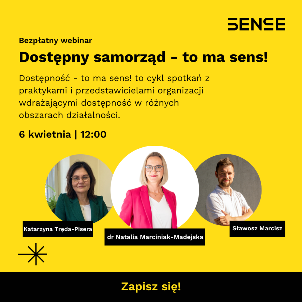 baner informacyjny o łebinarze dostępny samorząd to ma sens szóstego kwietnia godzina dwunasta