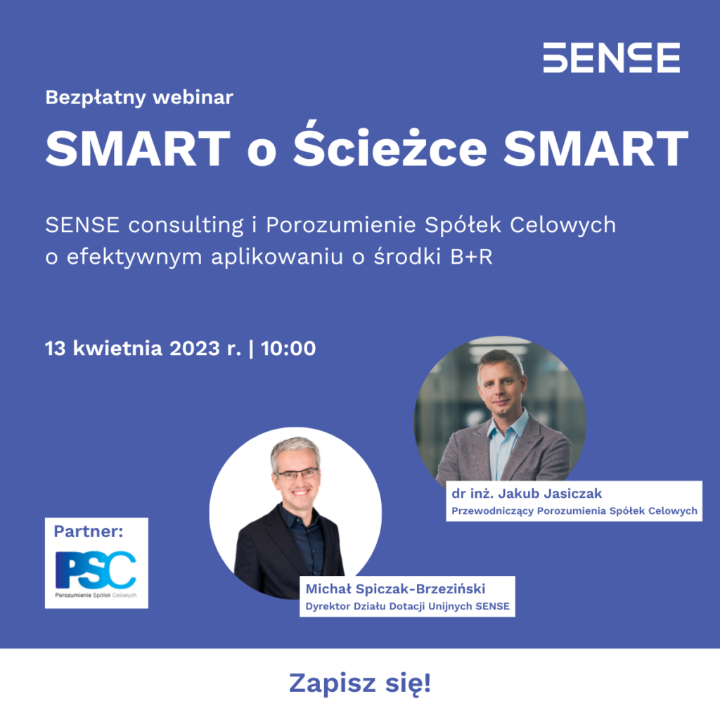 bezpłatny łebinar o ścieżce SMART trzynastego kwietnia o godzinie dziesiątej