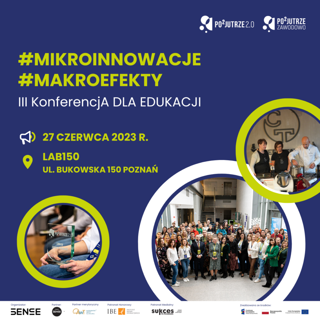 plakat zapowiadający trzecią konferencję dla edukacji dwudziestego siódmego czerwca