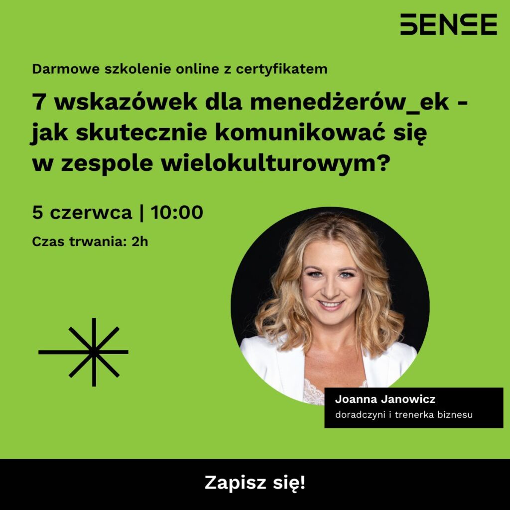 baner reklamowy Darmowe szkolenie onlajn z certyfikatem: 7 wskazówek dla menedżera jak skutecznie komunikować się w zespole wielokulturowym