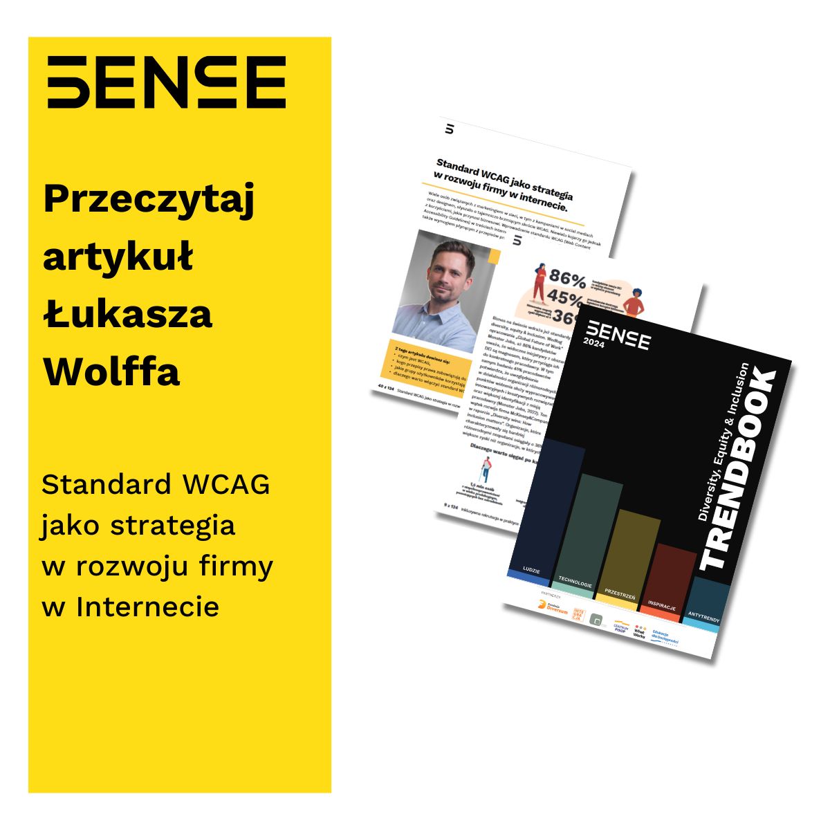 Przeczytaj artykuł Łukasza Wolffa: Standard WCAG jako strategia w rozwoju firmy w Internecie