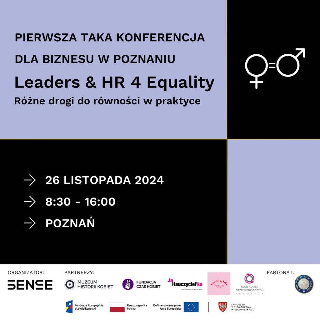 baner Konferencja Liders and Ha eR for Ekuality Różne drogi do równości w praktyce
