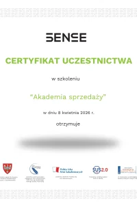 Certyfikat zakończenia akademii